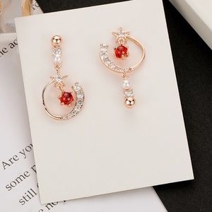 Asymmetric earrings